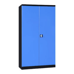 Armoire Haute IDEO 100 Porte Battante 8 Étagères 36 Bacs à Bec 8L