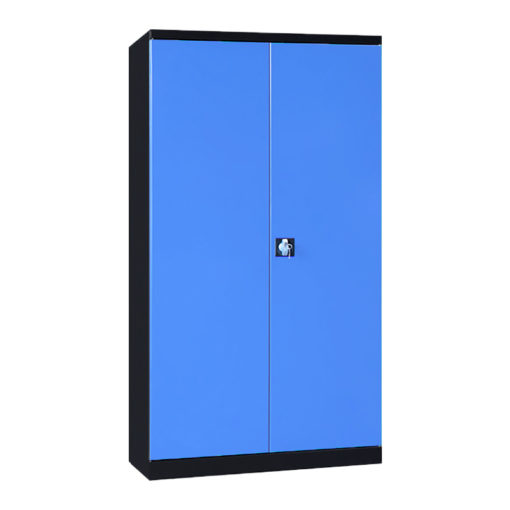 Armoire Haute IDEO 100 Porte Battante 8 Étagères 36 Bacs à Bec 8L
