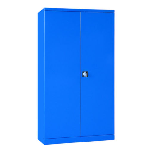 Armoire Haute IDEO 100 Porte Battante 8 Étagères 48 Bacs à Bec 3L