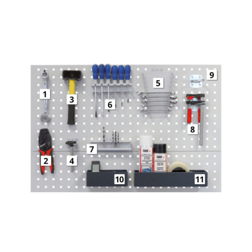 Supports Porte-Outils pour Panneau Perforé