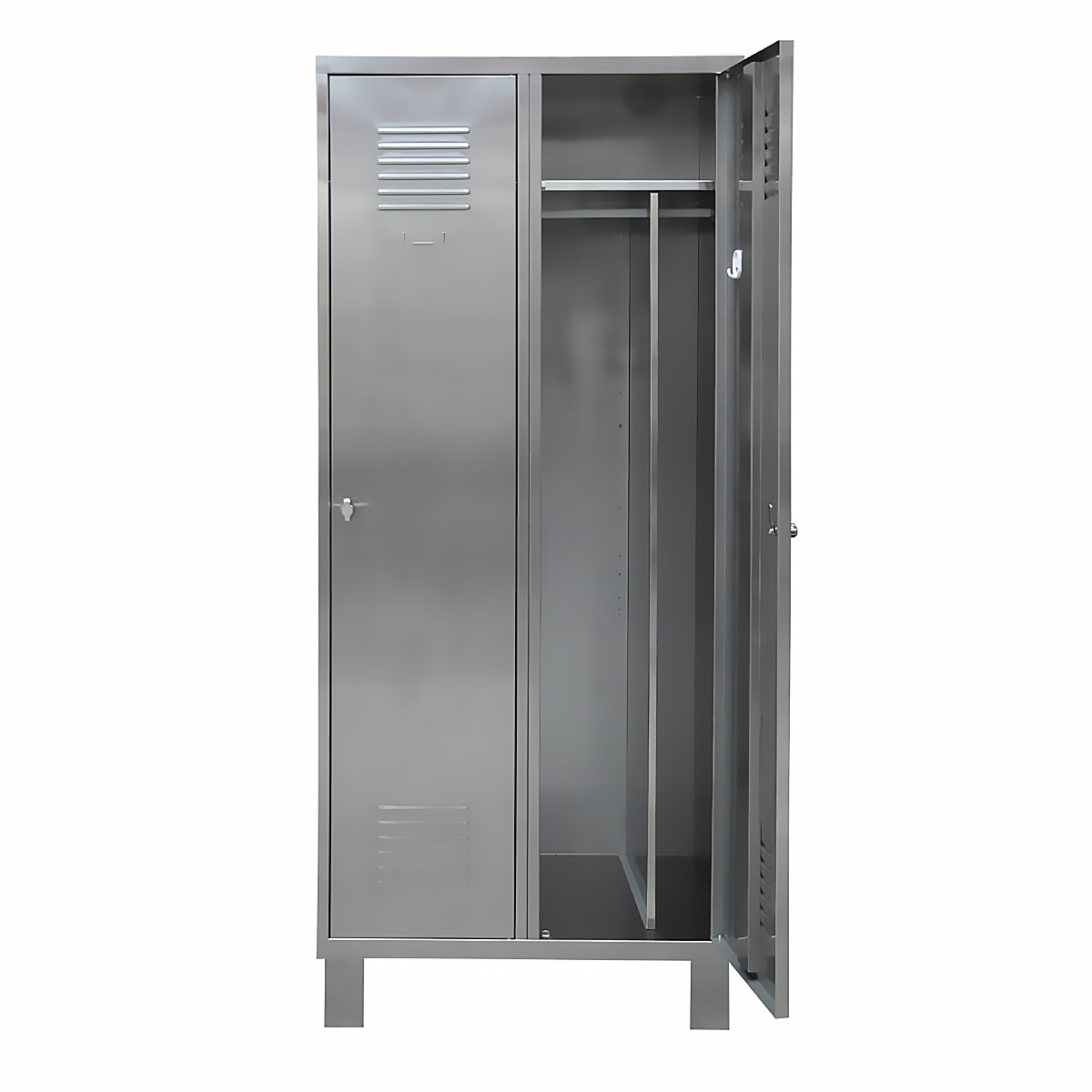 Vestiaire inox porte cintres 120x54x172 cm - Lacaverne du CHR