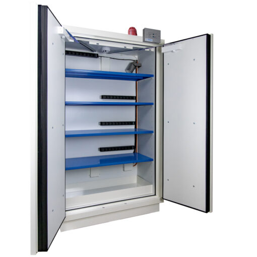 armoire de sécurité pour le stockage de batterie lithium 90 min équipement complet avec extincteur trionyx