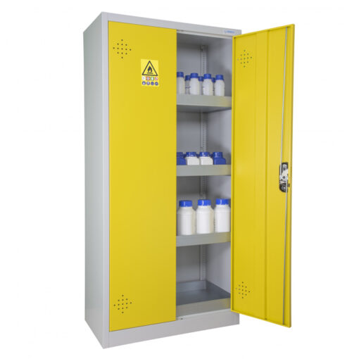 armoire de surete pour produits dangereux 300 l trionyx jaune