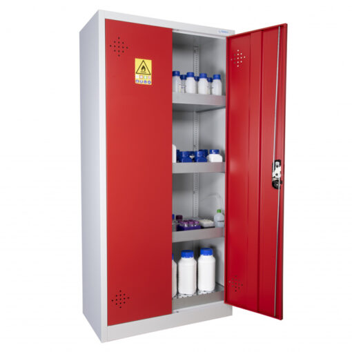 armoire de surete pour produits dangereux 300 l trionyx rouge