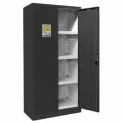 armoire eco pour le stockage et la recharge de batterie lithium ion – à équiper – coloris noir trionyx
