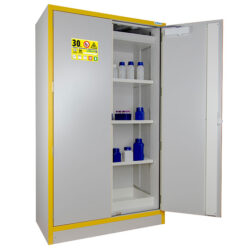 armoire haute de sécurité pour produits inflammables en 14470 1 30 minutes 250 l 2 portes